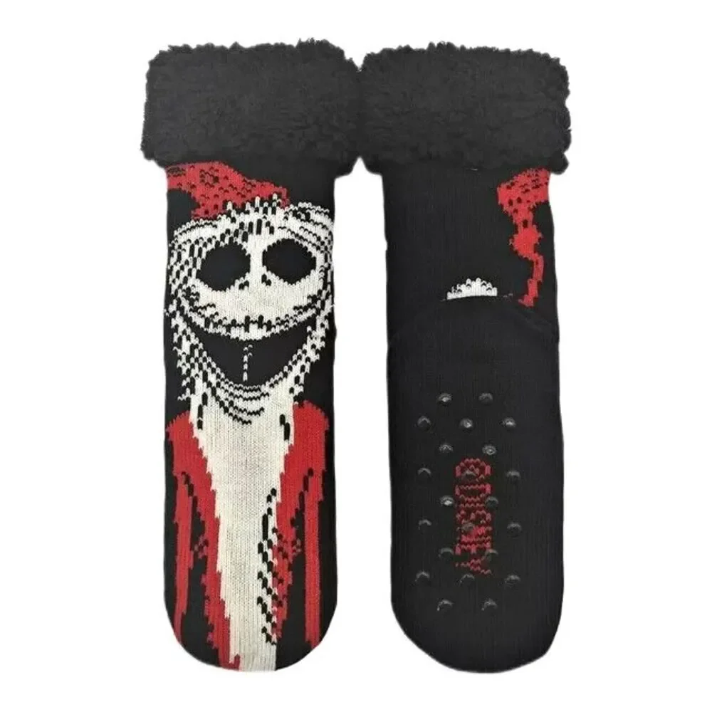 Nightmare Before Christmas Women’s Holiday Slipper Socks NWT Holiday Cozy